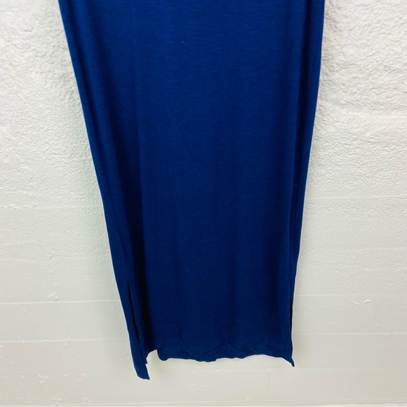 JESSICA SIMPSON navy Tee shirt plain mini slit dress size large - Picture 8 of 17